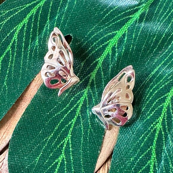 BOGO FREE Avon golden butterfly stud earrings - Picture 4 of 6